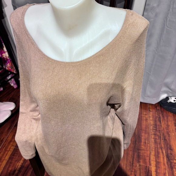 Vero Moda Long Sleeve Dress in Beige - Picture 3 of 7